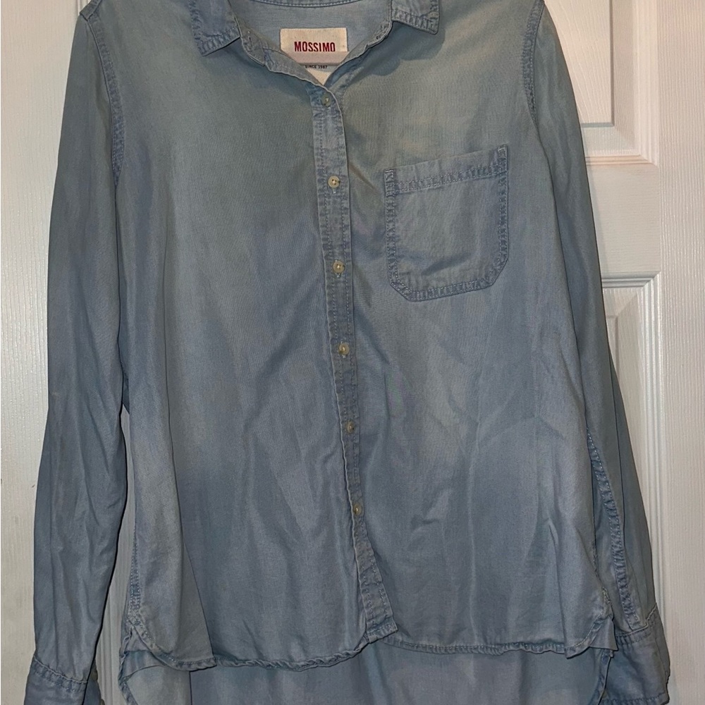 Mossimo Light Blue Denim Shirt
